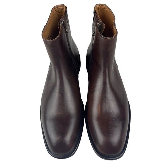 DONALD‎ PLINER RYAN LEATHER MEMORY FAOM BOOTS IN CAPPUCCINO NWOB MEN'S SIZE 8 - Picture 5 of 15